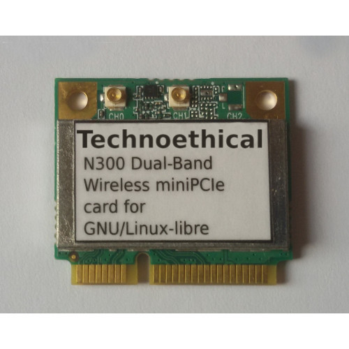 Technoethical N300 Dual Band Wi Fi Mpcie Card For Gnu Linux Technoethical